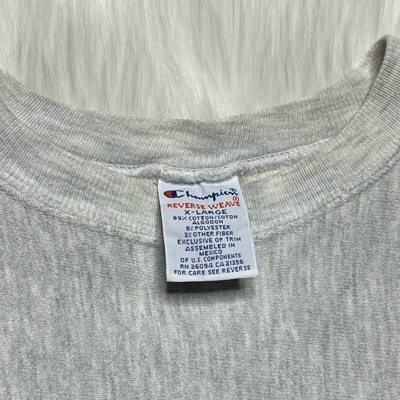 Vintage Champion Reverse Weave Crewneck Sweatshirt Annapolis Navy - Picture 4 of 6